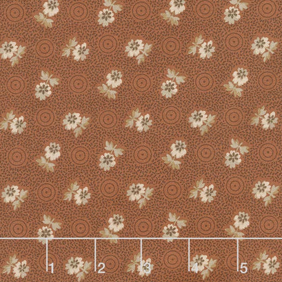 Cheddar & Chocolate - Cheddar Blossom Brown Yardage
