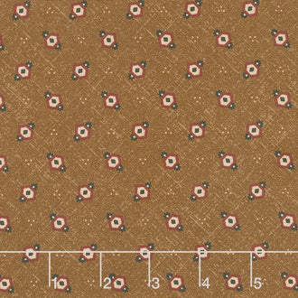 Cheddar & Chocolate - Hexie Diamond Brown Yardage