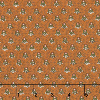 Cheddar & Chocolate - Tear Drop Rust Yardage
