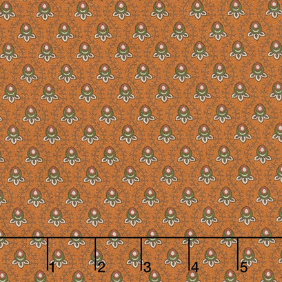 Cheddar & Chocolate - Tear Drop Rust Yardage