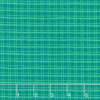 Cheer and Merriment - Christmas Check Teal Yardage