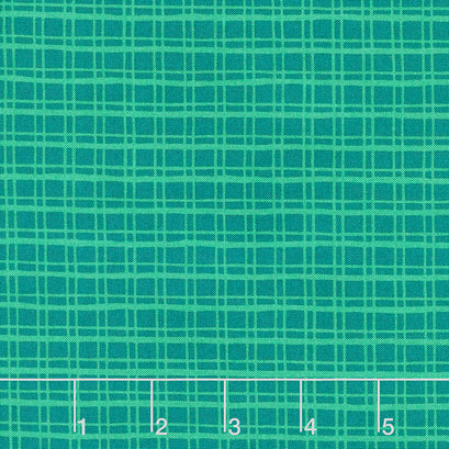 Cheer and Merriment - Christmas Check Teal Yardage