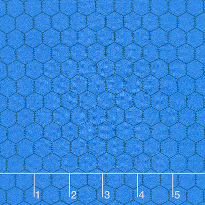 Chicken Wire - Chicken Wire Blue Yardage