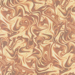 Chocolicious - Chocolate Bliss Caramel Digitally Printed Yardage Primary Image