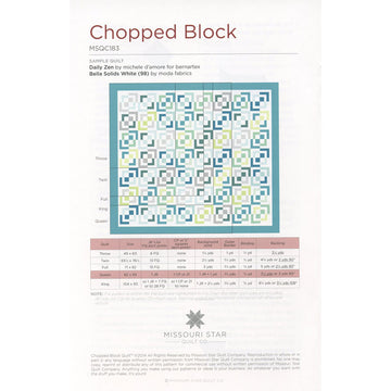 Chopped Block Quilt Pattern by Missouri Star
