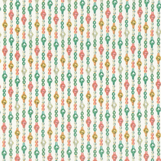 Christmas Faire - Glass Garland Cream Yardage