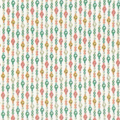 Christmas Faire - Glass Garland Cream Yardage