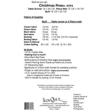 Christmas Pines Pattern