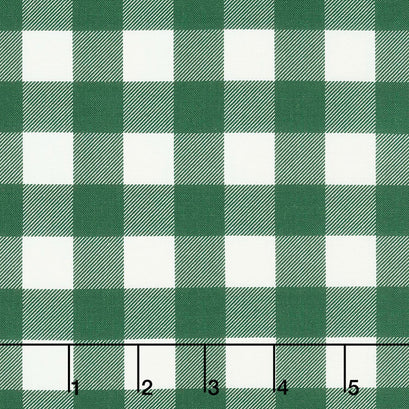 Christmas Traditions - Plaid Dark Green Yardage