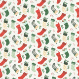 Christmas Traditions - Stockings Cream Yardage Primary Image