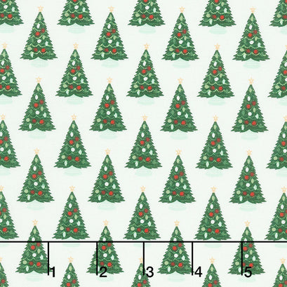 Christmas Traditions - Trees Cream Yardage