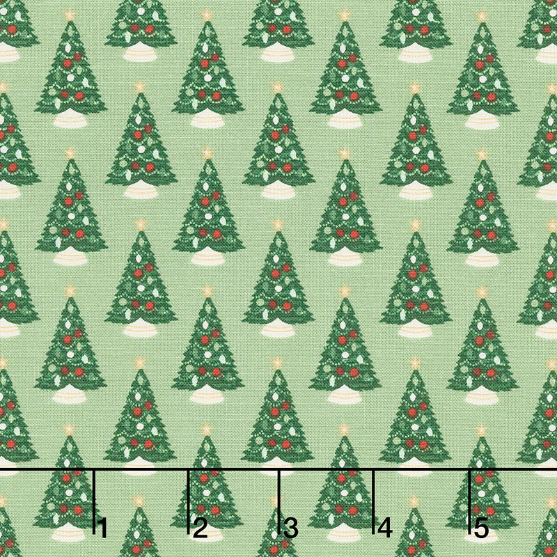 Christmas Traditions - Trees Green Yardage Primary Image