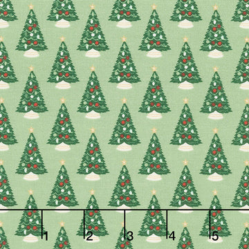 Christmas Traditions - Trees Green Yardage Primary Image