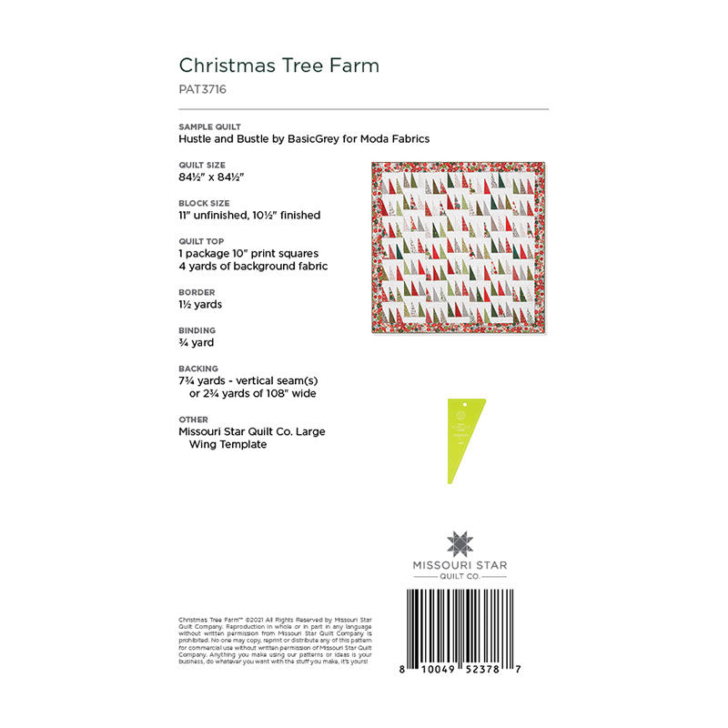 Christmas Tree Farm Quilt Pattern by Missouri Star
