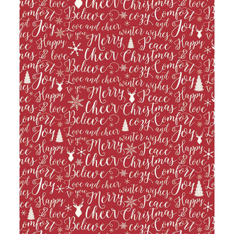 Christmas Words Fleece Blanket