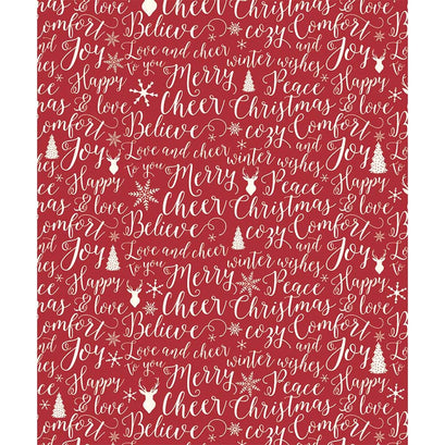 Christmas Words Fleece Blanket