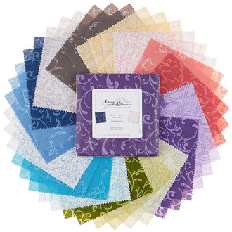 Classic Scrolls & Blenders 2 Favorites 5" Squares