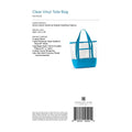 Clear Vinyl Tote Bag Pattern by Missouri Star