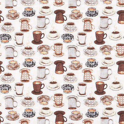 Coffee Connoisseur - Mug Collection Cream Yardage