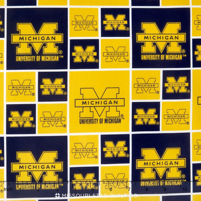 College - University of Michigan Block Yardage