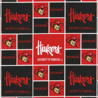 College - University of Nebraska Allover Yardage