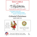 Colonial Christmas Quilt Labels Alternative View #1