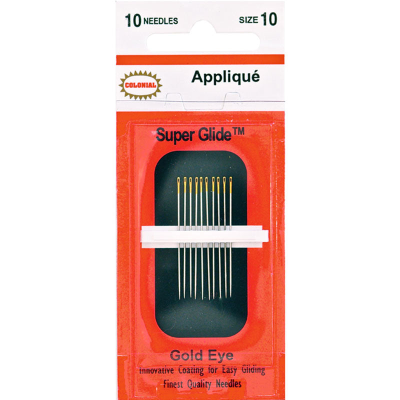 Colonial Super Glide™ Needles - Appliqué Size 10