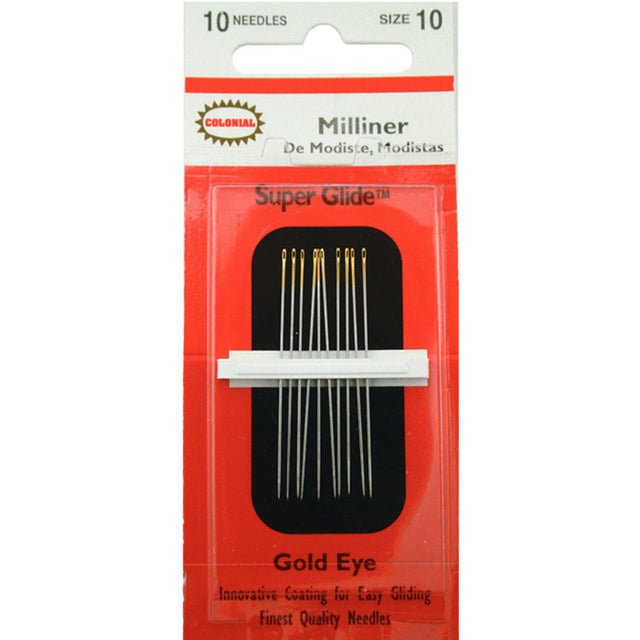 Colonial Super Glide™ Needles - Milliner Size 10