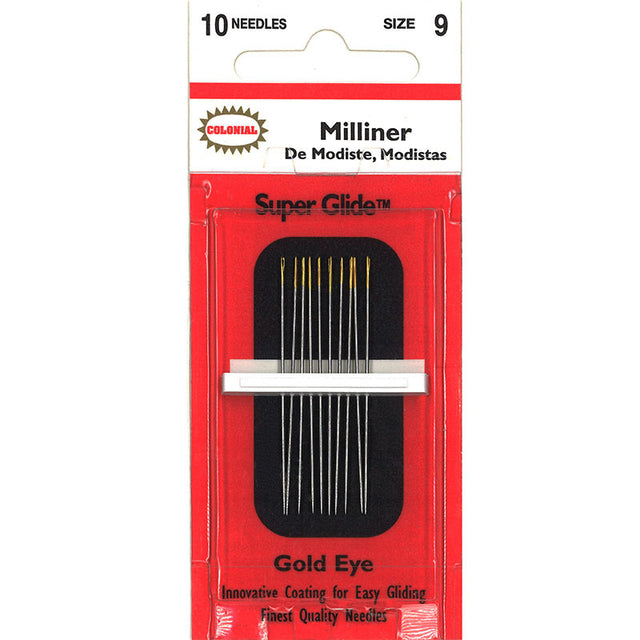 Colonial Super Glide™ Needles - Milliner Size 9