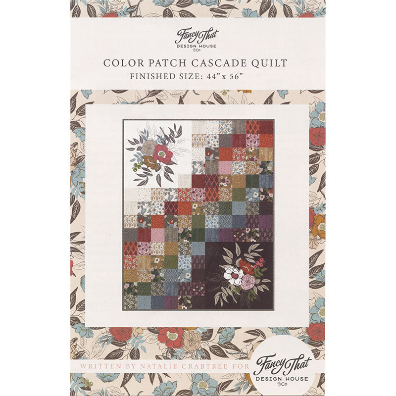 Color Patch Cascade Quilt Pattern