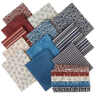 Color Traditions Red and Blue Favorites Fat Quarter Bundle