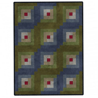 Color Wash Woolies Log Cabin Quilt POD Kit