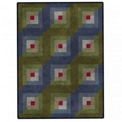 Color Wash Woolies Log Cabin Quilt POD Kit