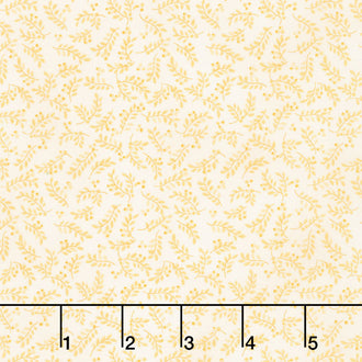 Colorful Cats - Leaves and Berries Tonal Golden Yardage
