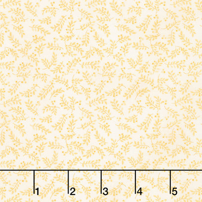 Colorful Cats - Leaves and Berries Tonal Golden Yardage