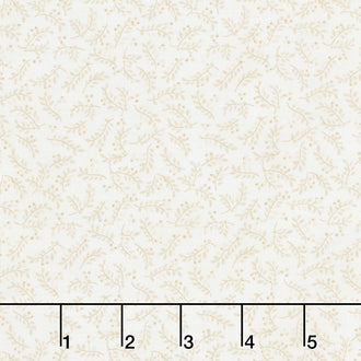 Colorful Cats - Leaves and Berries Tonal Natural Yardage