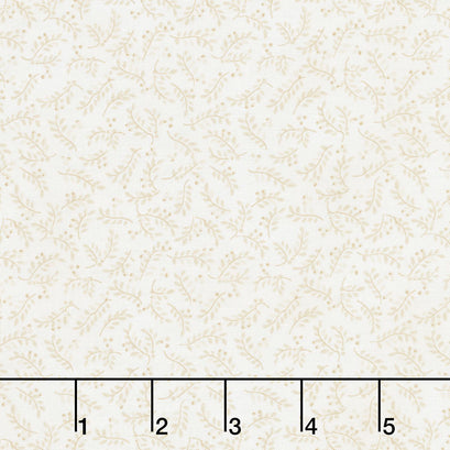 Colorful Cats - Leaves and Berries Tonal Natural Yardage