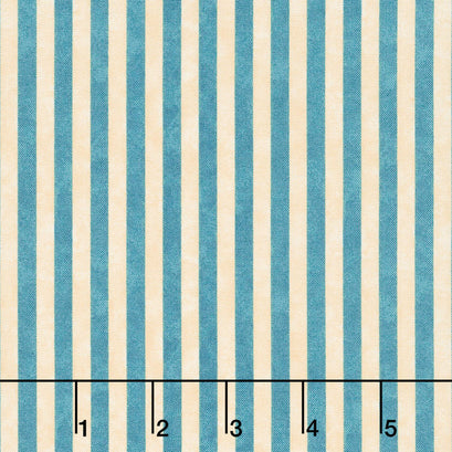Colorful Cats - Textured Stripe Denim Honey Yardage
