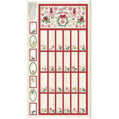 Comfort & Joy - Advent Calendar Natural Panel