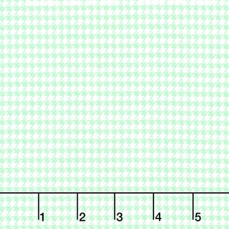 Comfy Flannel® - Houndstooth Check Mint Green Yardage