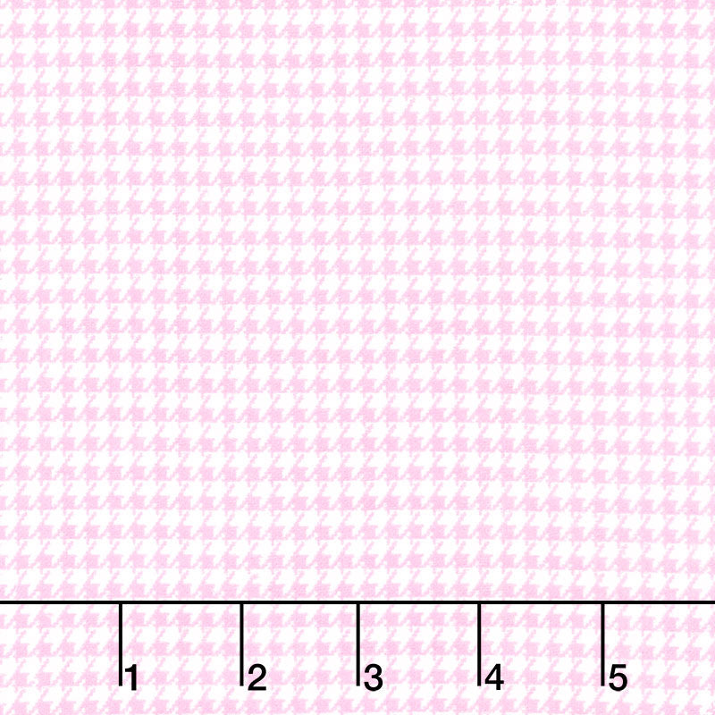 Comfy Flannel® - Houndstooth Check Pink Yardage Primary Image