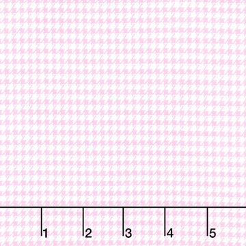 Comfy Flannel® - Houndstooth Check Pink Yardage Primary Image