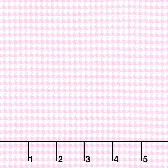 Comfy Flannel® - Houndstooth Check Pink Yardage Primary Image