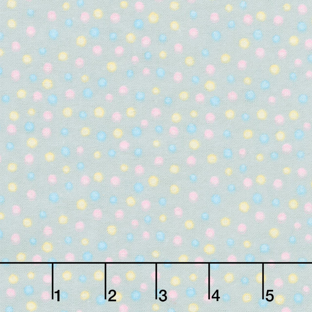Comfy Flannel® - Multi Dot Gray Yardage Primary Image