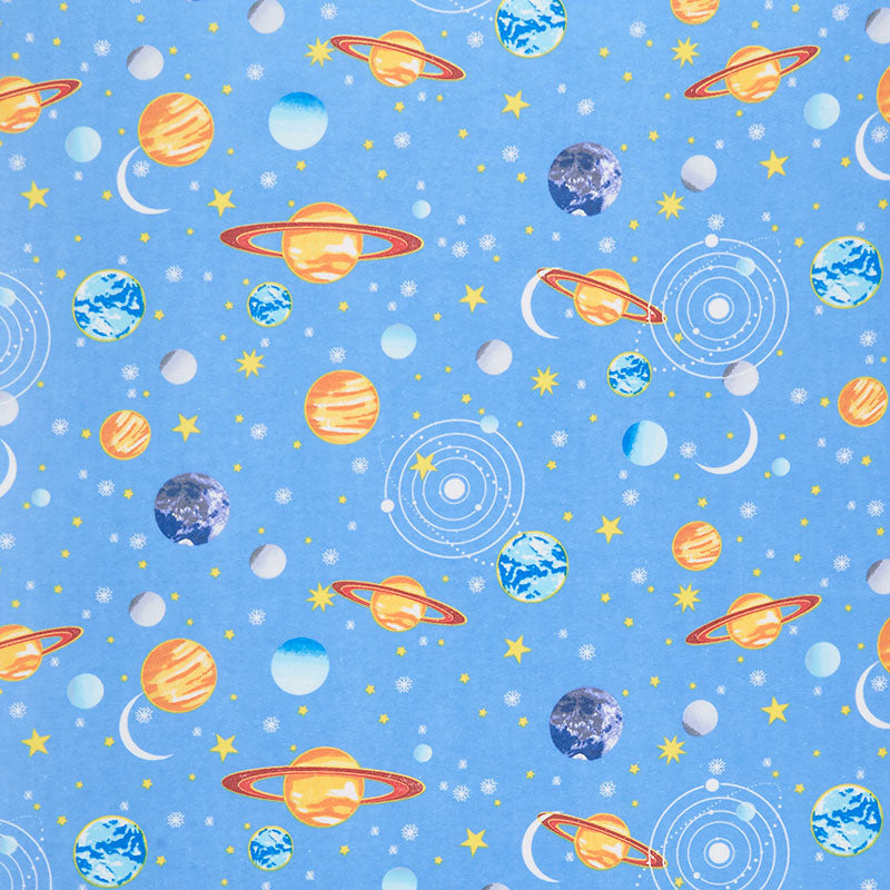 Comfy Flannel® - Planets Blue Yardage