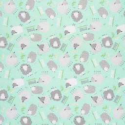Comfy Flannel® - Sheep Mint Yardage Primary Image
