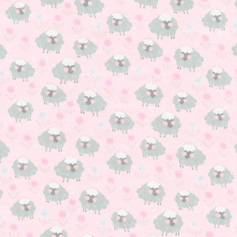 Comfy Flannel® - Sheep Pink Yardage