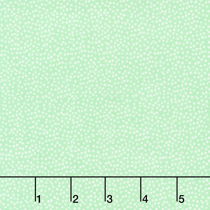 Comfy Flannel® - Small White Dot Green Yardage Primary Image