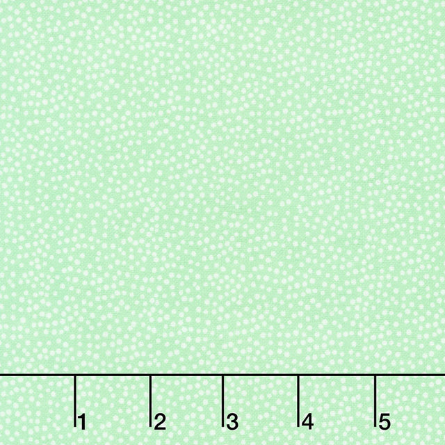 Comfy Flannel® - Small White Dot Green Yardage Primary Image