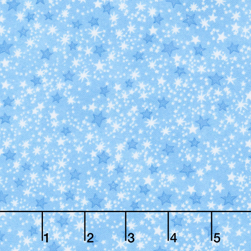 Comfy Flannel® - Stars Blue Yardage